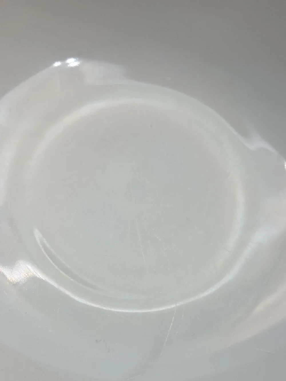 Pyrex White Mixing Bowl with Orange Floral Pattern